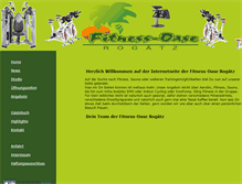 Tablet Screenshot of fitness-oase-rogaetz.de